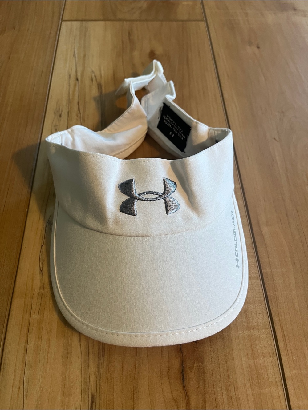 Under Armour White Visor with Silver Logo